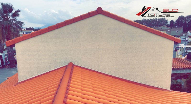 Etanchéité de toiture avec pose d'un solin de plomb à Perpignan