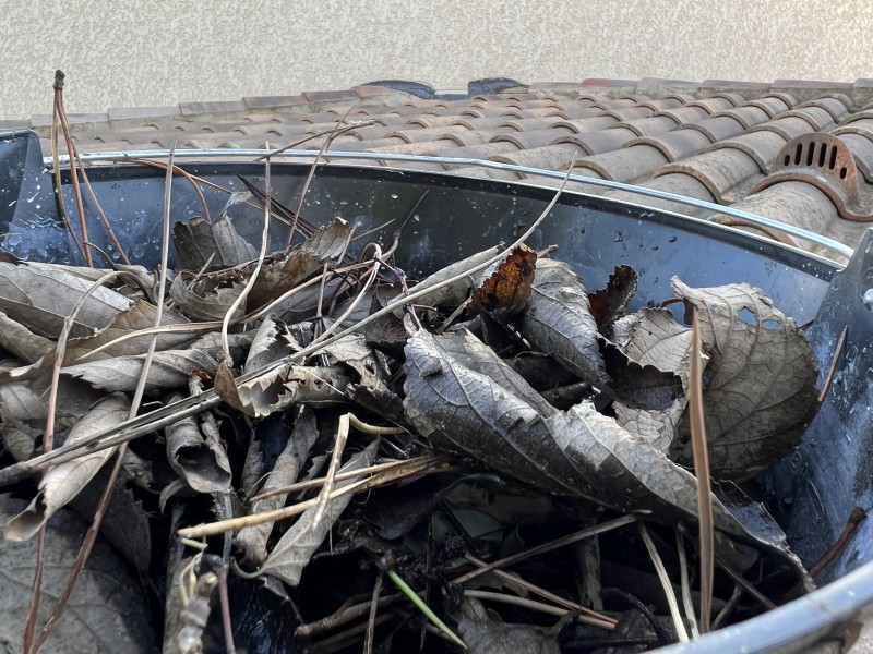Nettoyage de gouttières bouchées à Perpignan