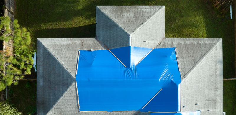 pose de bache d'urgence toiture Perpignan Pyrénées Orientales