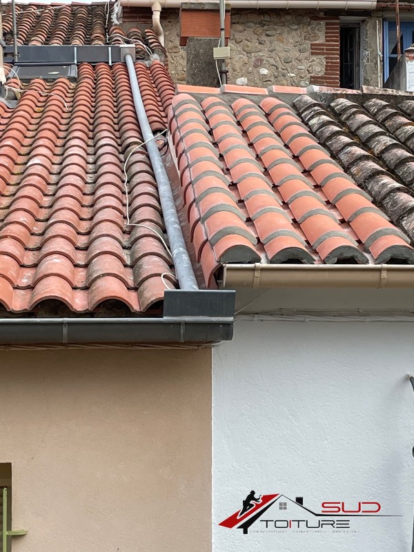 Réfection toiture maçonnée en tuiles canal à Néfiach