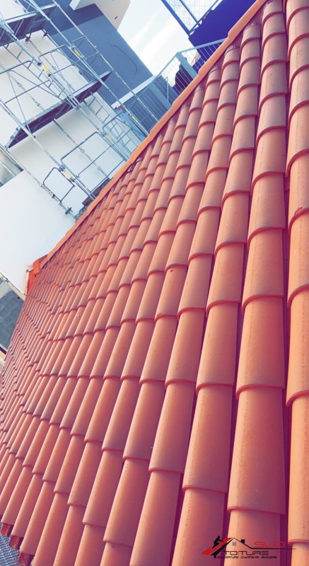 Rénovation de toiture avec des tuiles canal à Perpignan