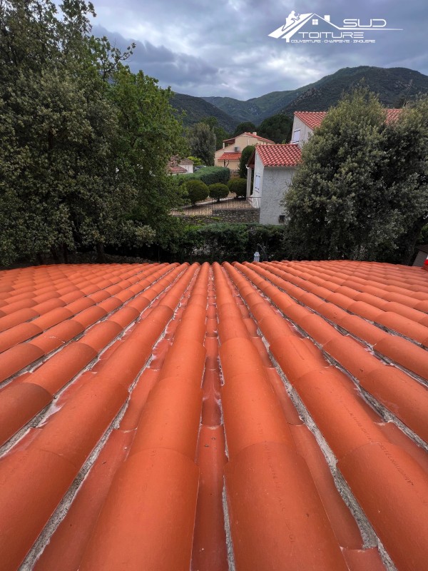 Pulvérisation d’une résine d’imperméabilité pour l’étanchéité complète de la toiture